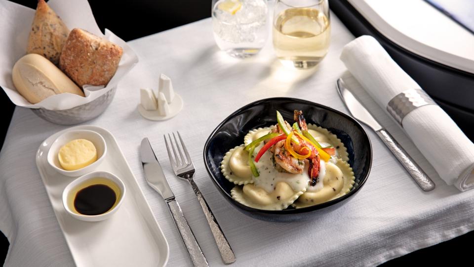 WestJet Business Class Ravioli