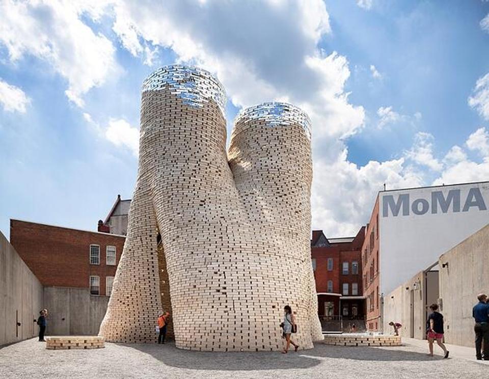 Ecovative myco-bricks to construct Hy-Fi