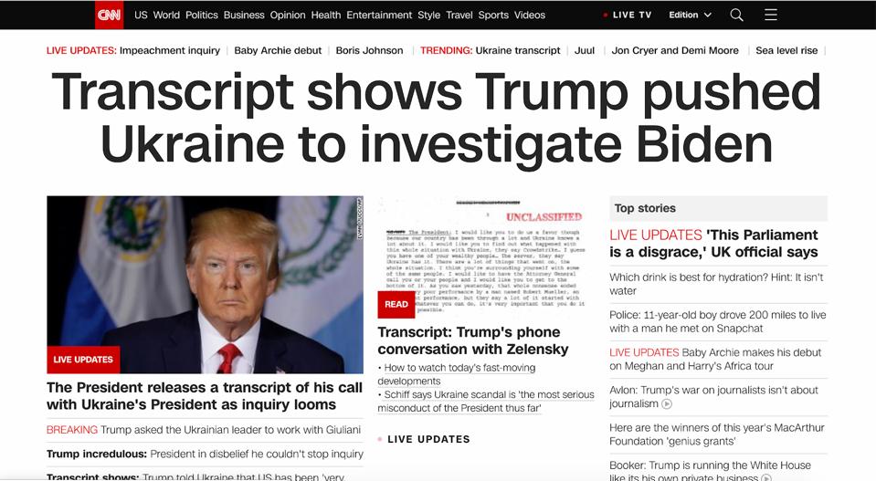Here’s What U.S. News Media’s Front Pages Looked Like This Morning