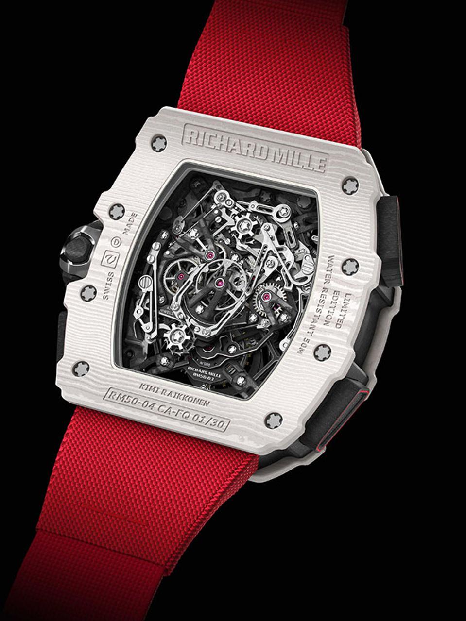 Richard Mille S Million Dollar Racy Red Tourbillon Chronograph Kimi Raikkonen Limited Edition