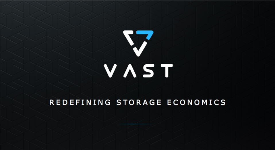 This image includes VAST Data logo
