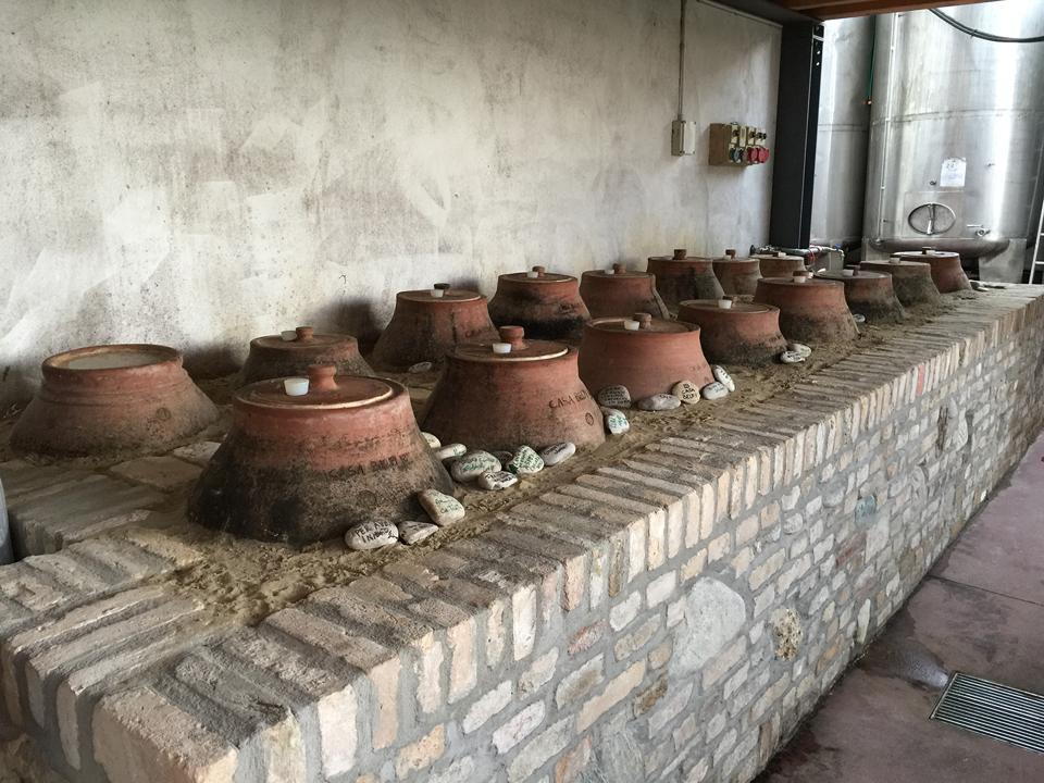 Amphora are an ancient vessel for aging wine.