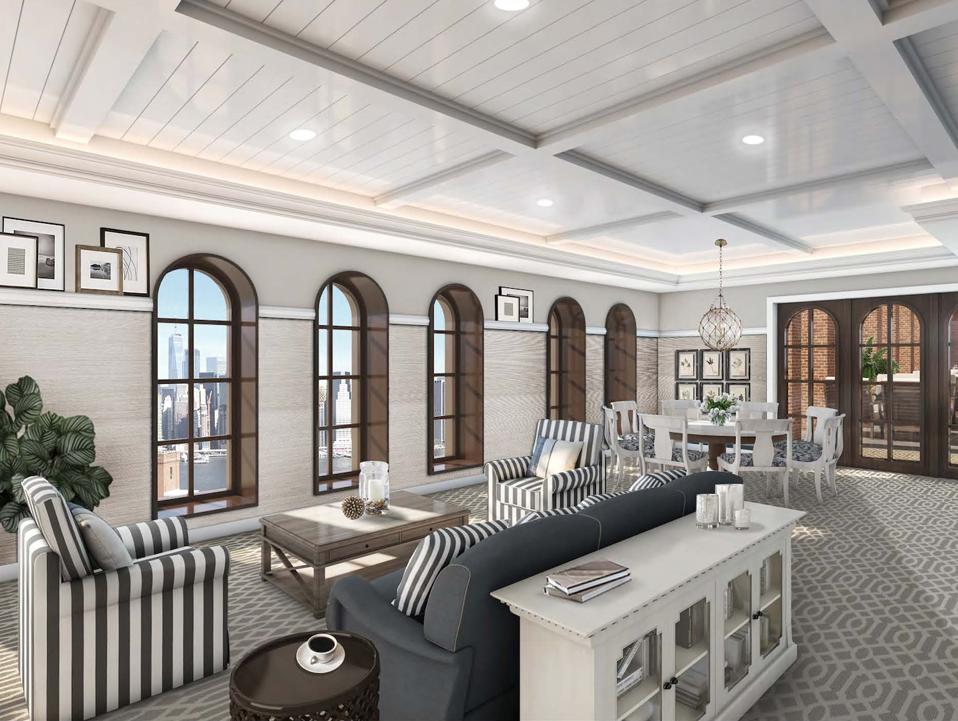 The living room of a luxury apartment.