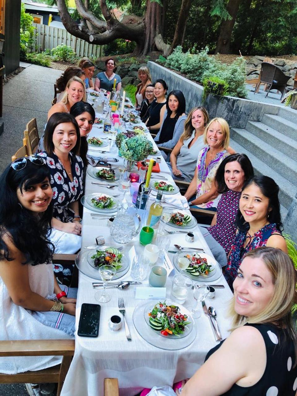 Wonder Women dinner, organized by Yao Huang