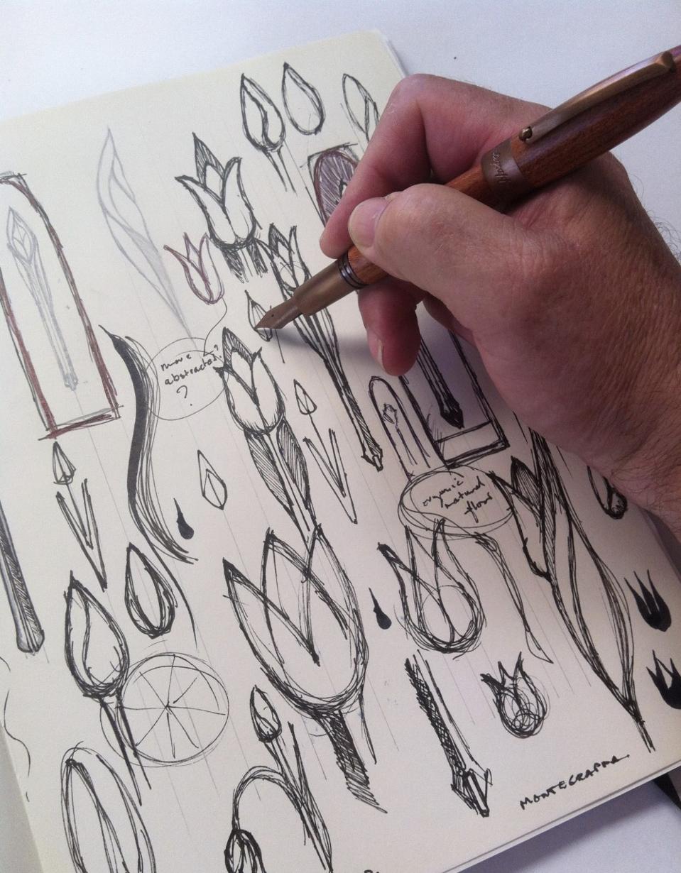 Australian artist Timothy John sketching pen clip.