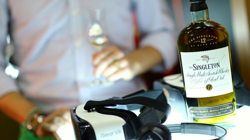 Whiskey and a VR headset
