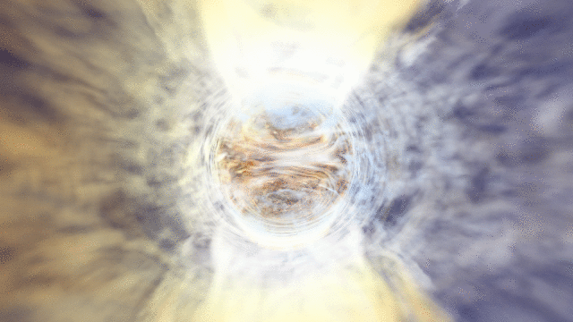 From outside a black hole, all the infalling matter will emit light and always is visible, while nothing from behind the event horizon can get out. But that does not mean a black hole's density is uniform inside the event horizon.