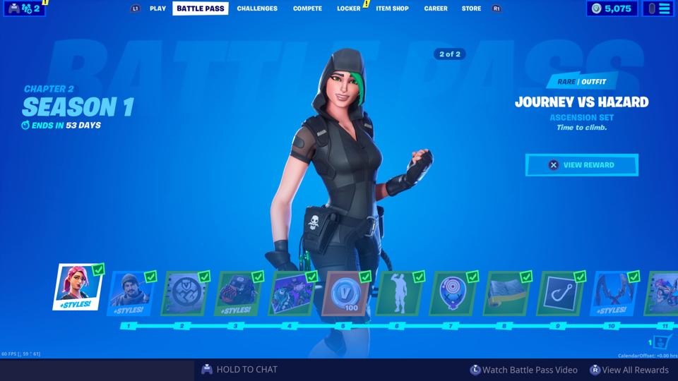 Here S Everything In The Fortnite Chapter 2 Season 1 Battle Pass
