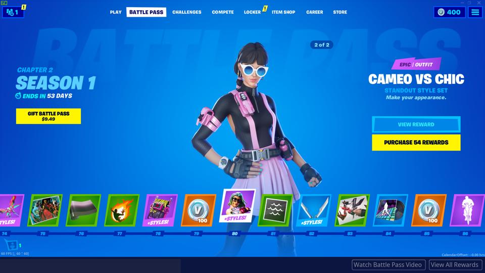 Here S Everything In The Fortnite Chapter 2 Season 1 Battle Pass