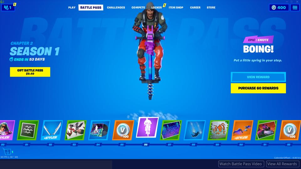 Here S Everything In The Fortnite Chapter 2 Season 1 Battle Pass
