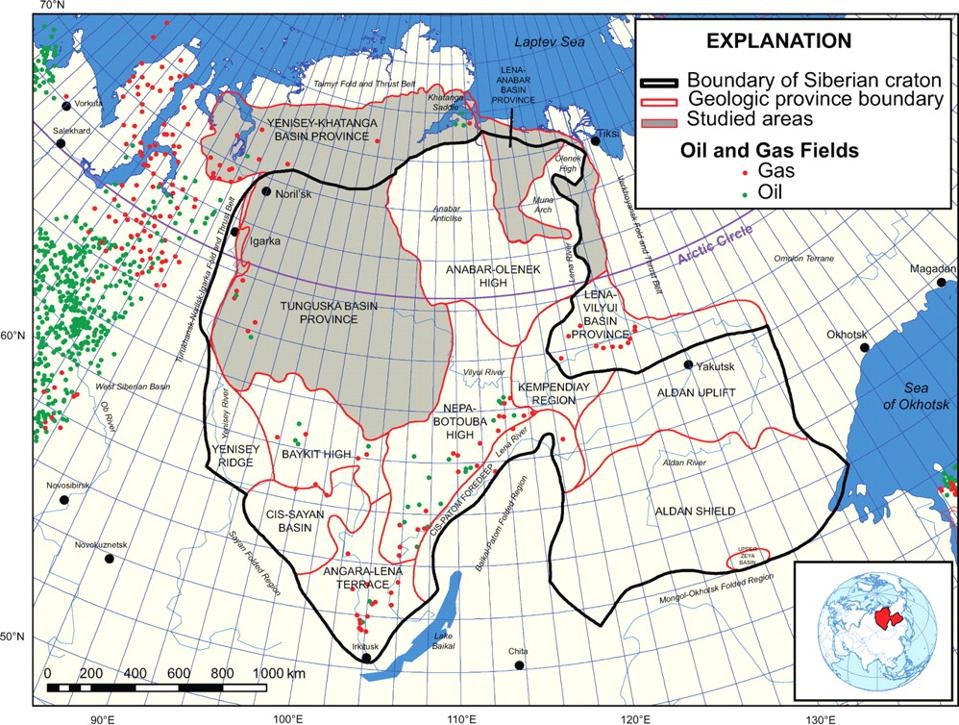 Russia's Arctic oil and gas fields
