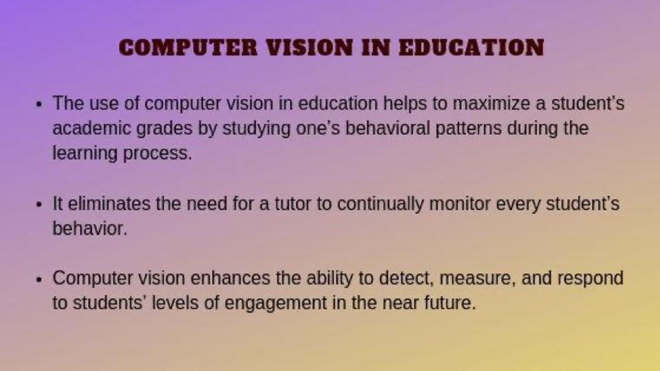 computer vision in education