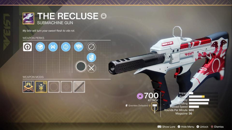 Fine Let S Talk About Recluse And One Eyed Mask Nerfs In Destiny 2
