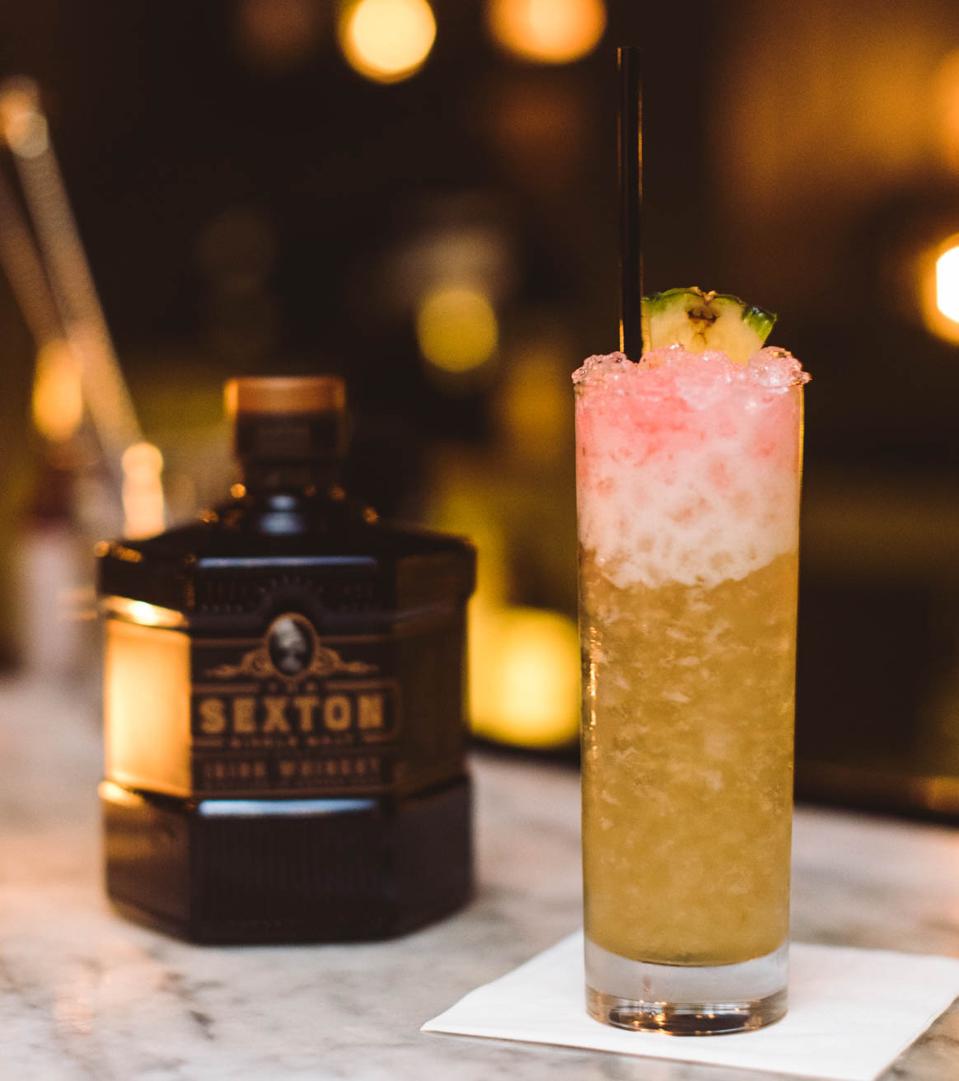 The Sexton Single Malt Irish Whiskey and cocktail