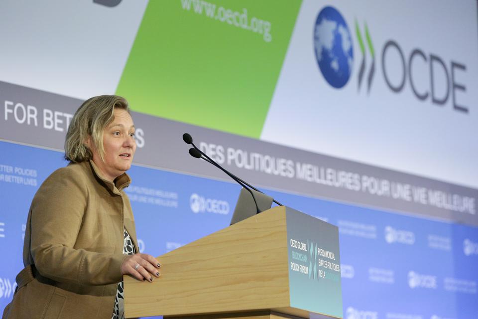 Leanne Kemp at the OECD Global Blockchain Policy Forum