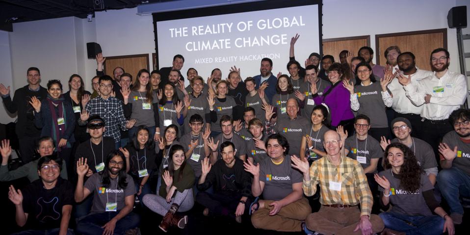 The Reality of Global Climate Change: A Mixed-Reality Hackathon