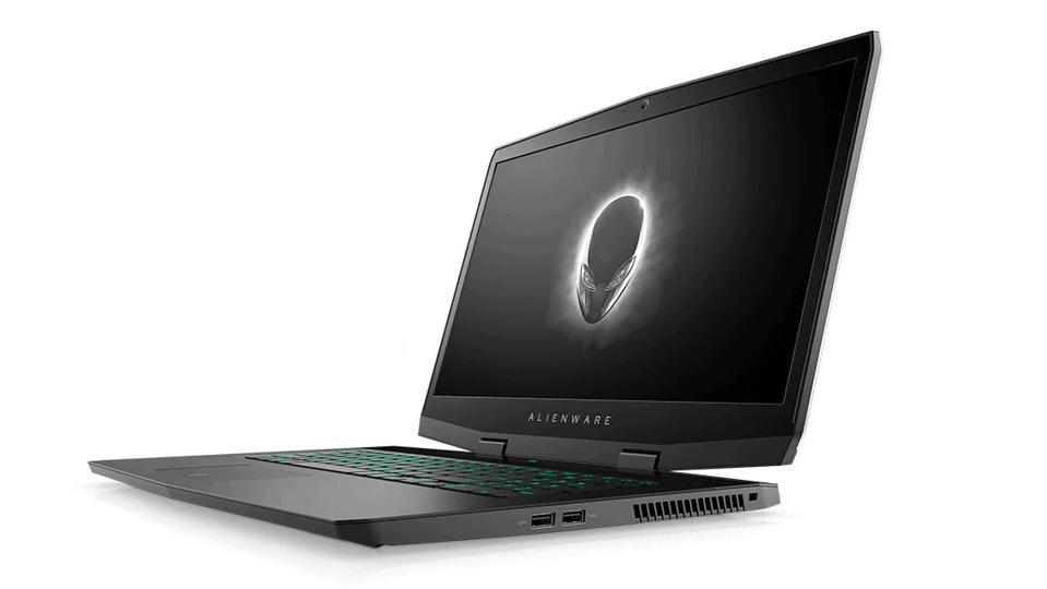 Dell Alienware M17 gaming laptop on a white background.