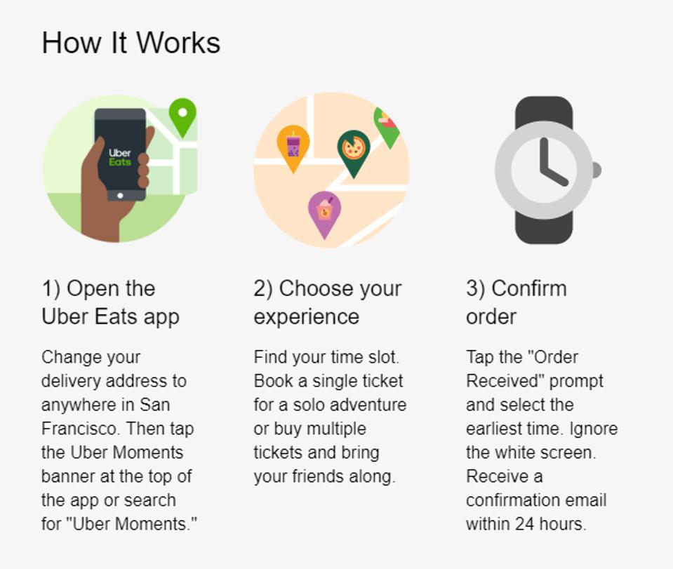 Uber Moments instructions