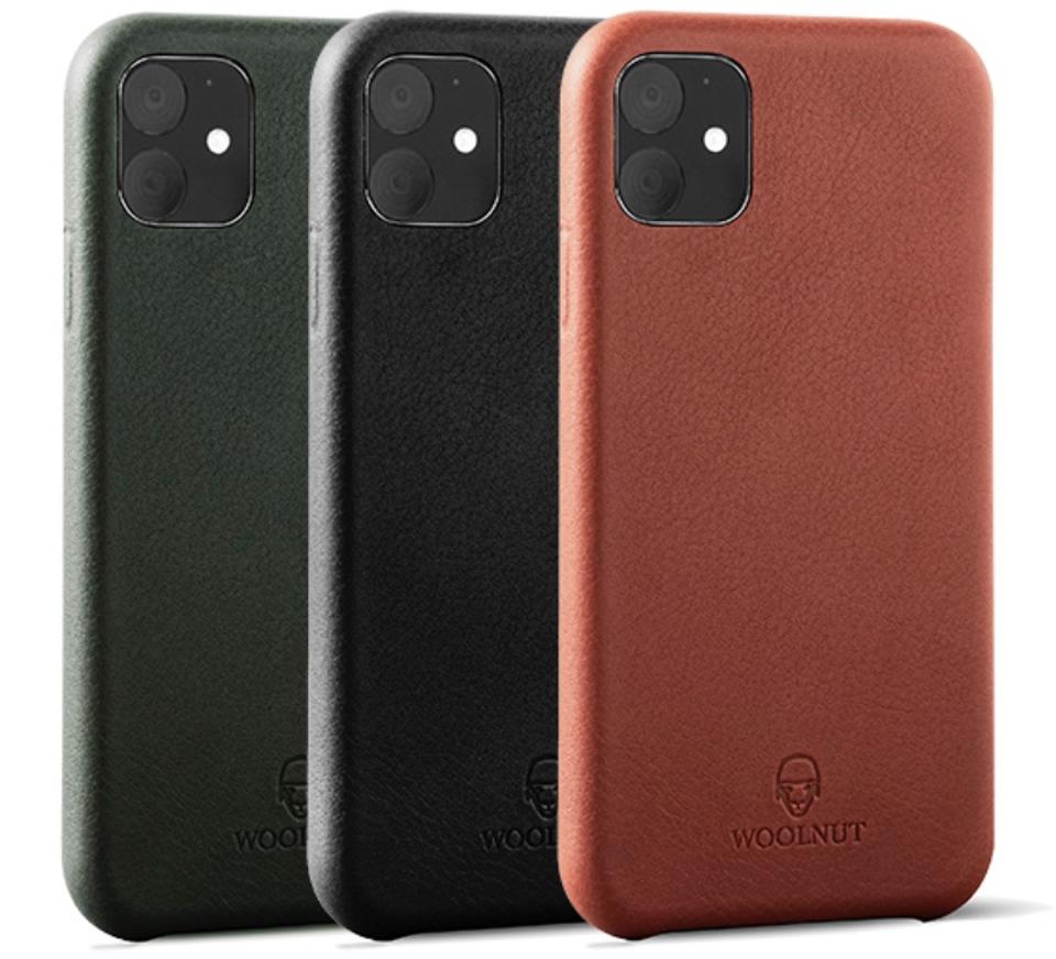 Woolnut Custodia In Pelle Pieno Fiore Per IPhone 11 Pro - Confezione In Microfibra, Ricarica Wireless, Progettata In Svezia, Nero