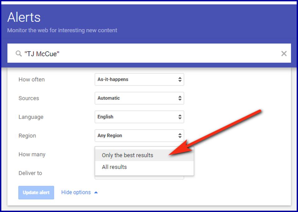 google alerts are great way to track