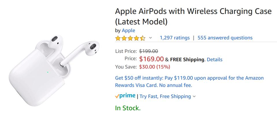 Amazon Black Friday 2019, Apple Black Friday 2019, Black Friday AirPods 2 deals