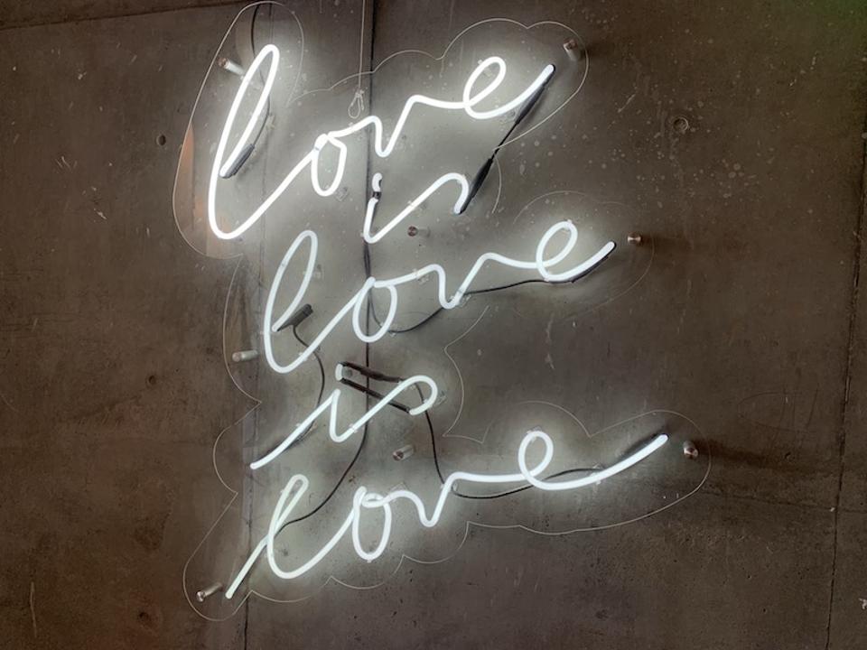 The Love sign.
