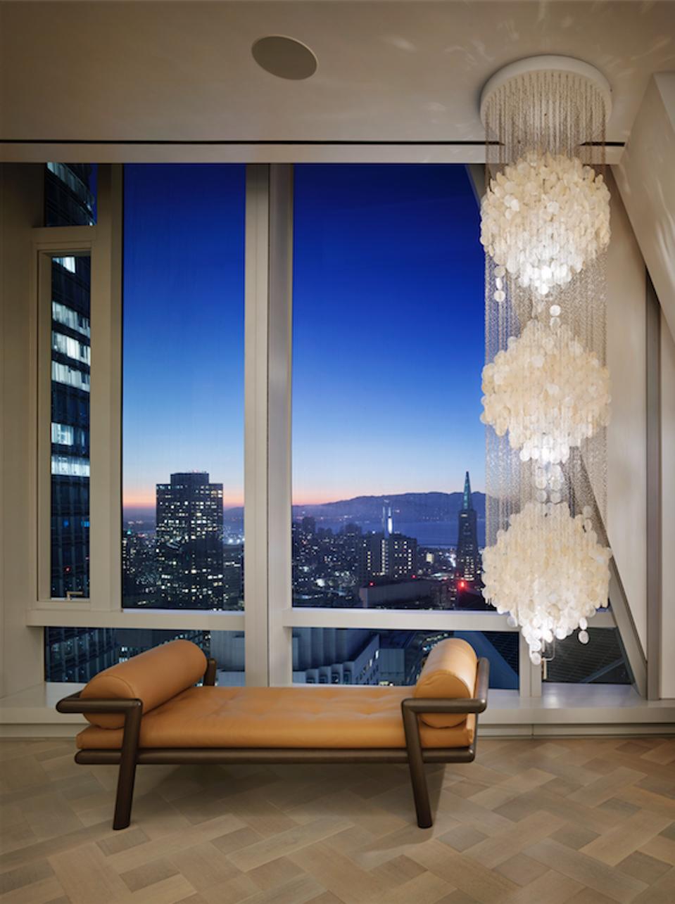 A closer look at Striated Penthouse Apartment Lounge View