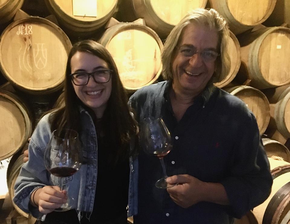Vahe Keushguerian and daughter Aimee of Wine Works Warehouse