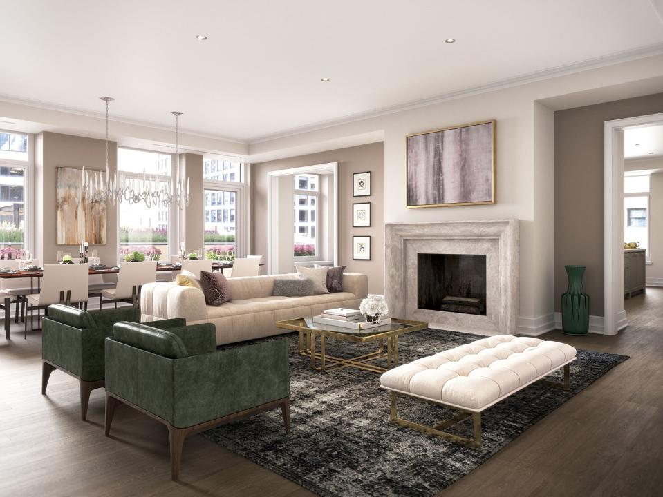 Tribune Tower Residences rendering