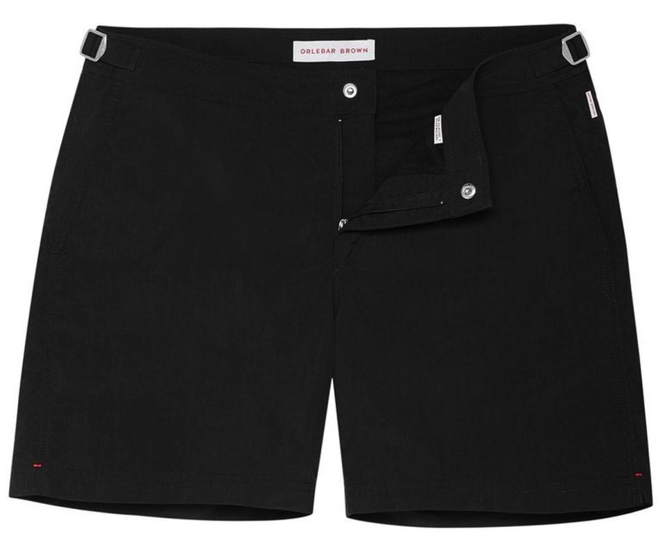 Bulldog Black Mid-Length Swim Shorts