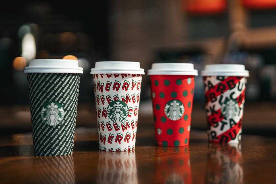 Starbucks holiday cups