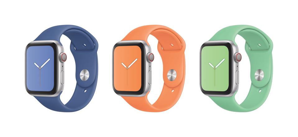 Some of Apple's Spring Watch bands.
