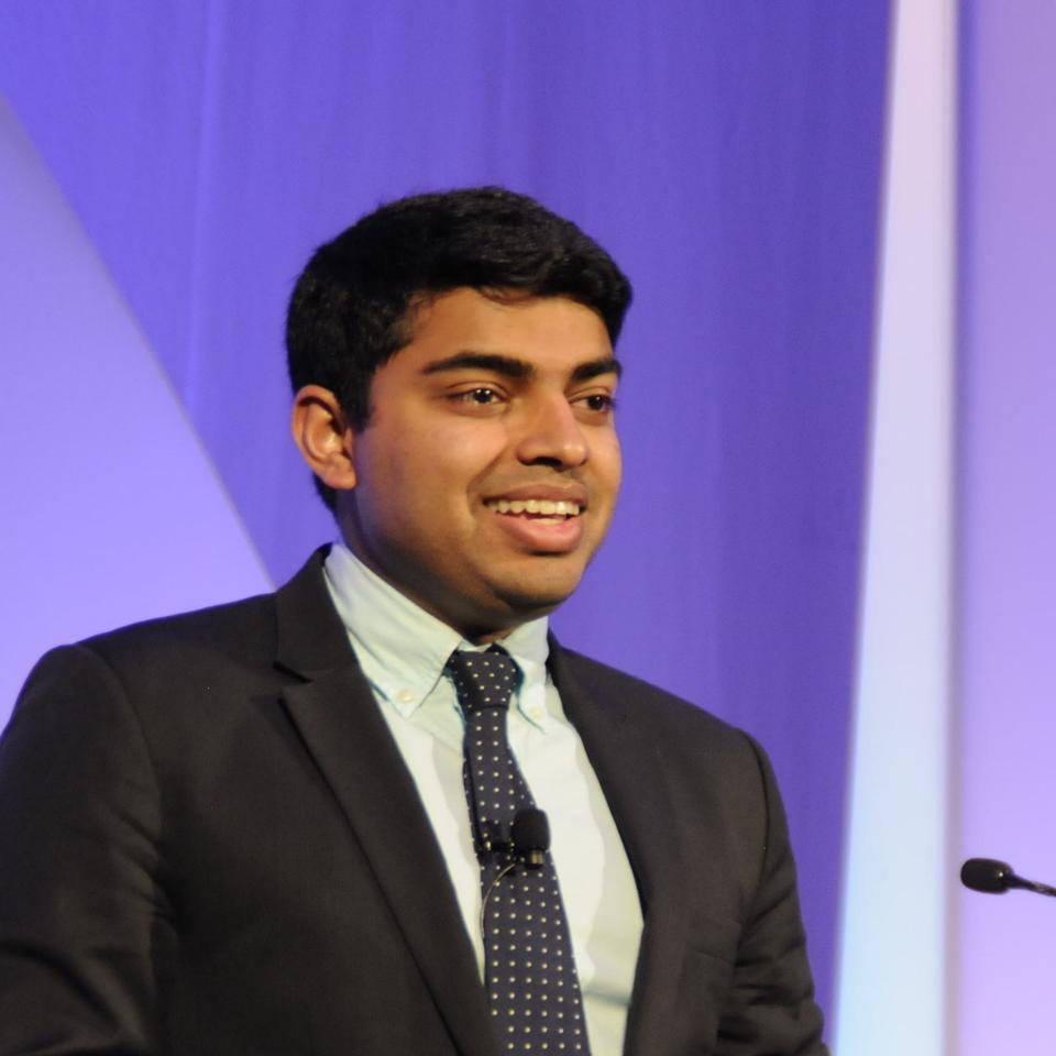 Nihal Satyadev, medical student and chairman and co-founder of the Youth Movement Against Alzheimer's disease.