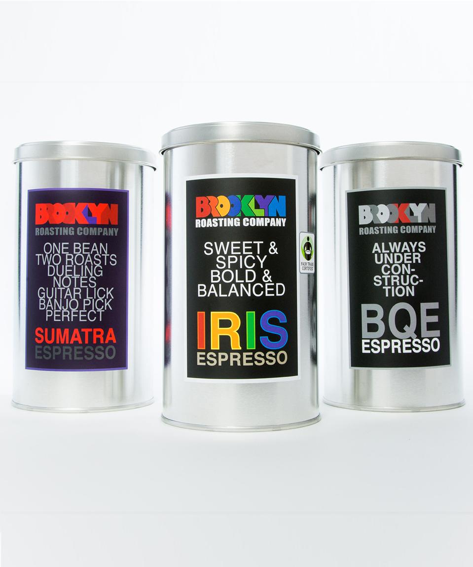 Brooklyn Roasting Company Espresso Three Tin Sampler