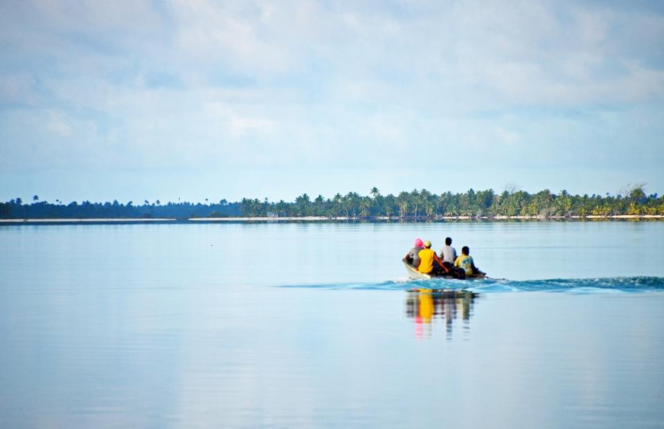 Boat on the lagoon