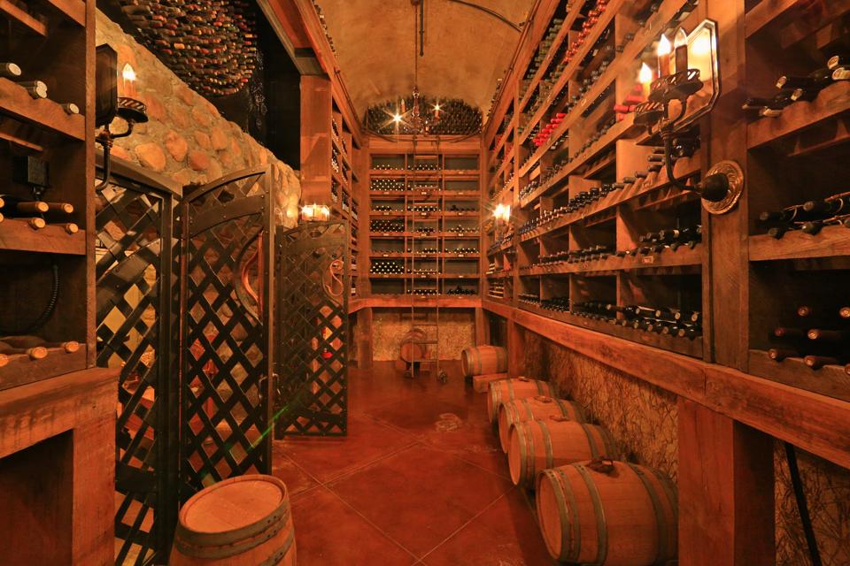 Conference barn wine cellar