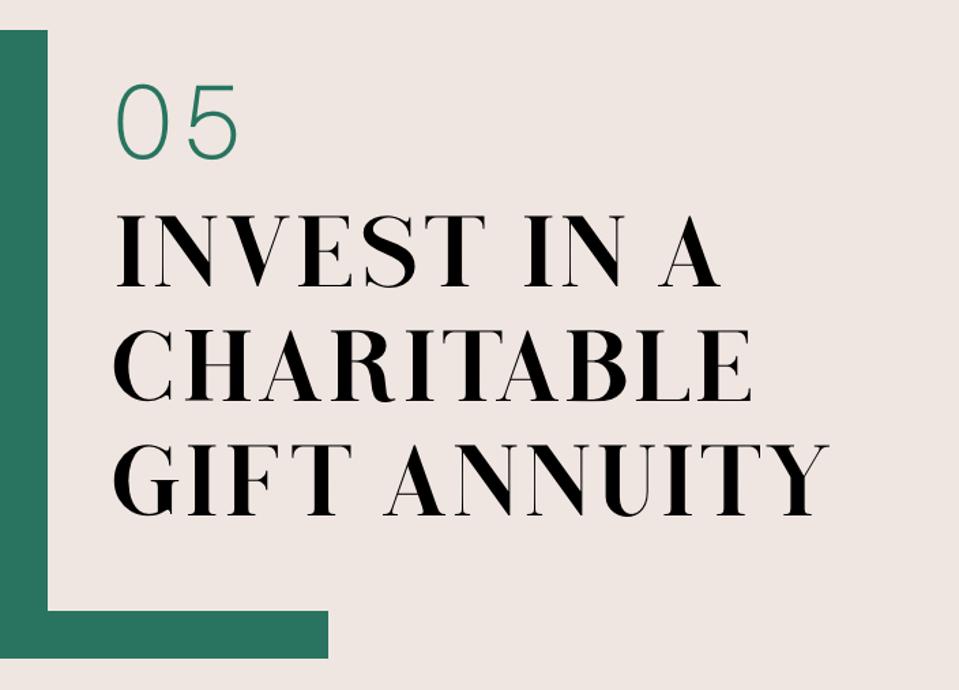 05 Invest In A Charitable Gift Annuity