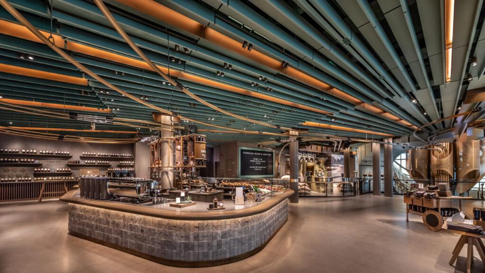 There are three main coffee bars at the Roastery, which in total offer seven brewing methods, including espresso, pour over, coffee press, siphon, Chemex®, Clover® and cold brewing.