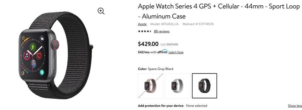 Walmart Black Friday Apple Watch deals, Walmart Black Friday smartwatch sale