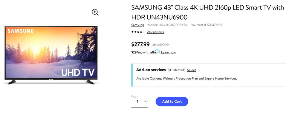 Walmart Black Friday TV sales, Walmart Black Friday TV deals,