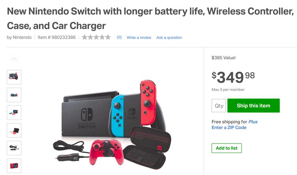 Sam’s Club Black Friday 2019: New Nintendo Switch, Xbox, PS4, HDTV ...