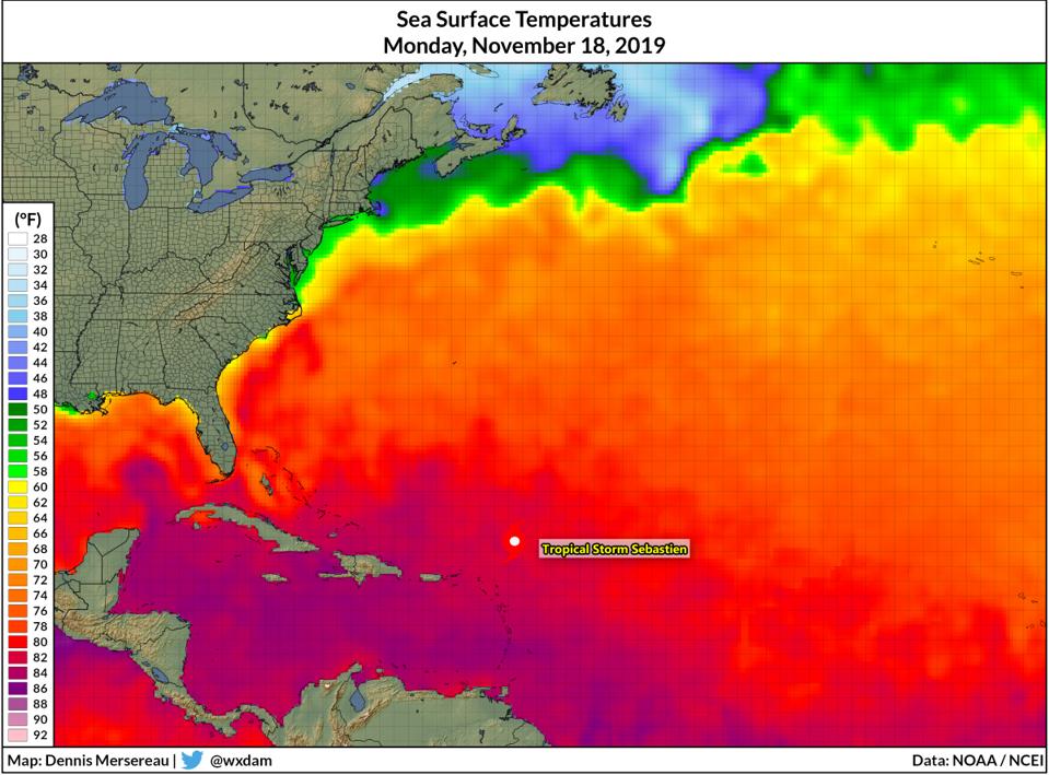 Atlantic Ocean Tropical Weather Map 