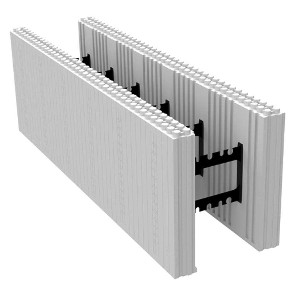 This is a typical ICF before it is installed. The width can vary depending on the application. 