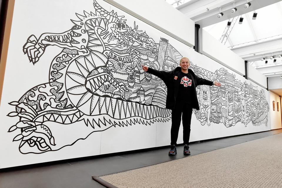 Artist Max Goshko Dankov Unveils The Great Coloring Wall In