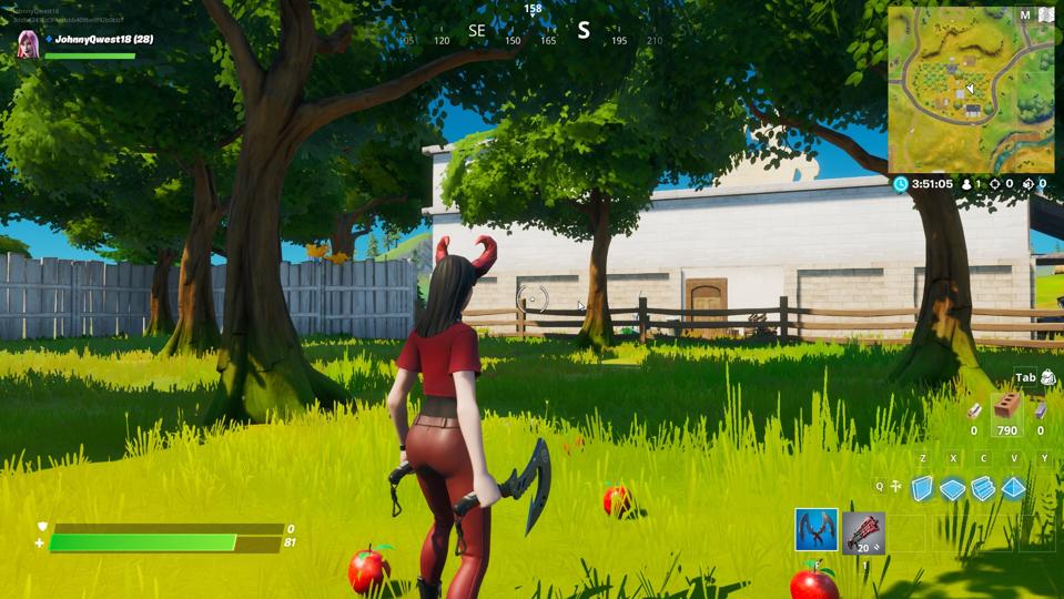 Fortnite Orchard Location Where To Consume Foraged Apples At The