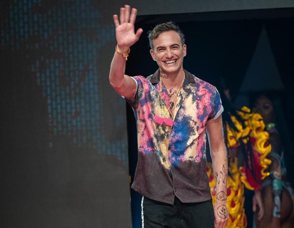 SprayGround founder David Ben David at the SprayGround fashion week show, held in Sept.