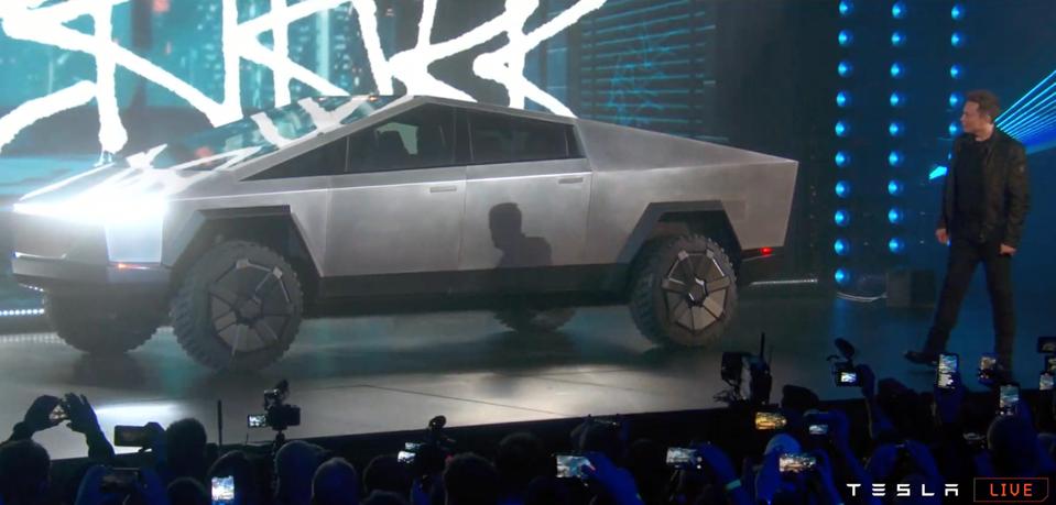 Elon Musk Reveals The Radical Tesla Cybertruck Electric