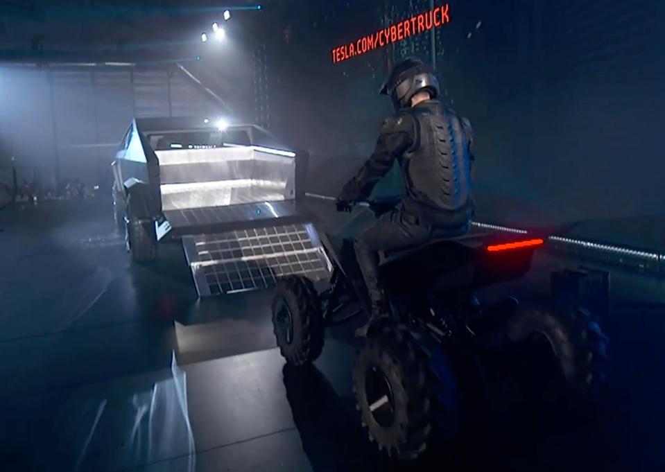 Elon Musk Reveals The Radical Tesla Cybertruck Electric