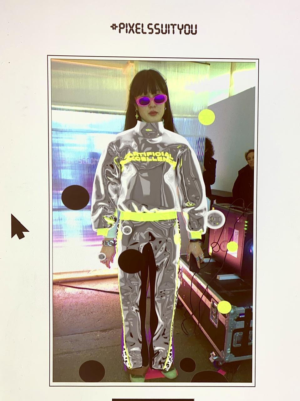 The metallic virtual tracksuit created by Norwegian streetwear brand Carlings and Danish creative agency Virtue