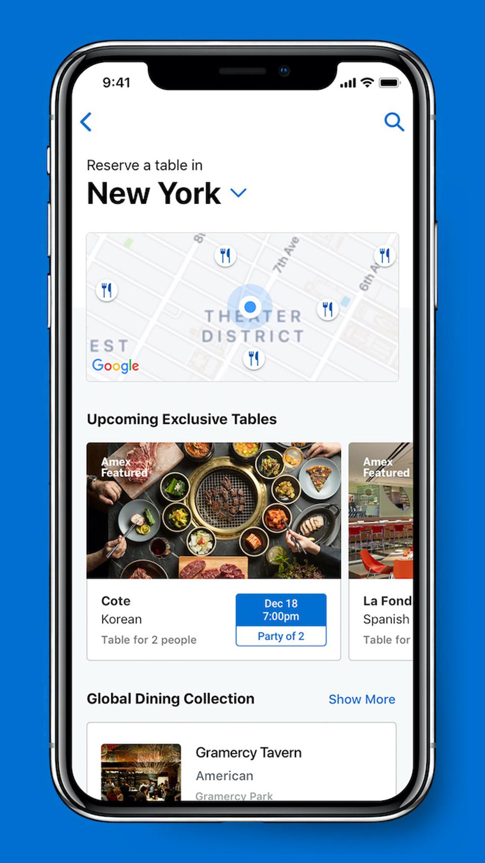 You Can Now Book Restaurants Through The American Express App